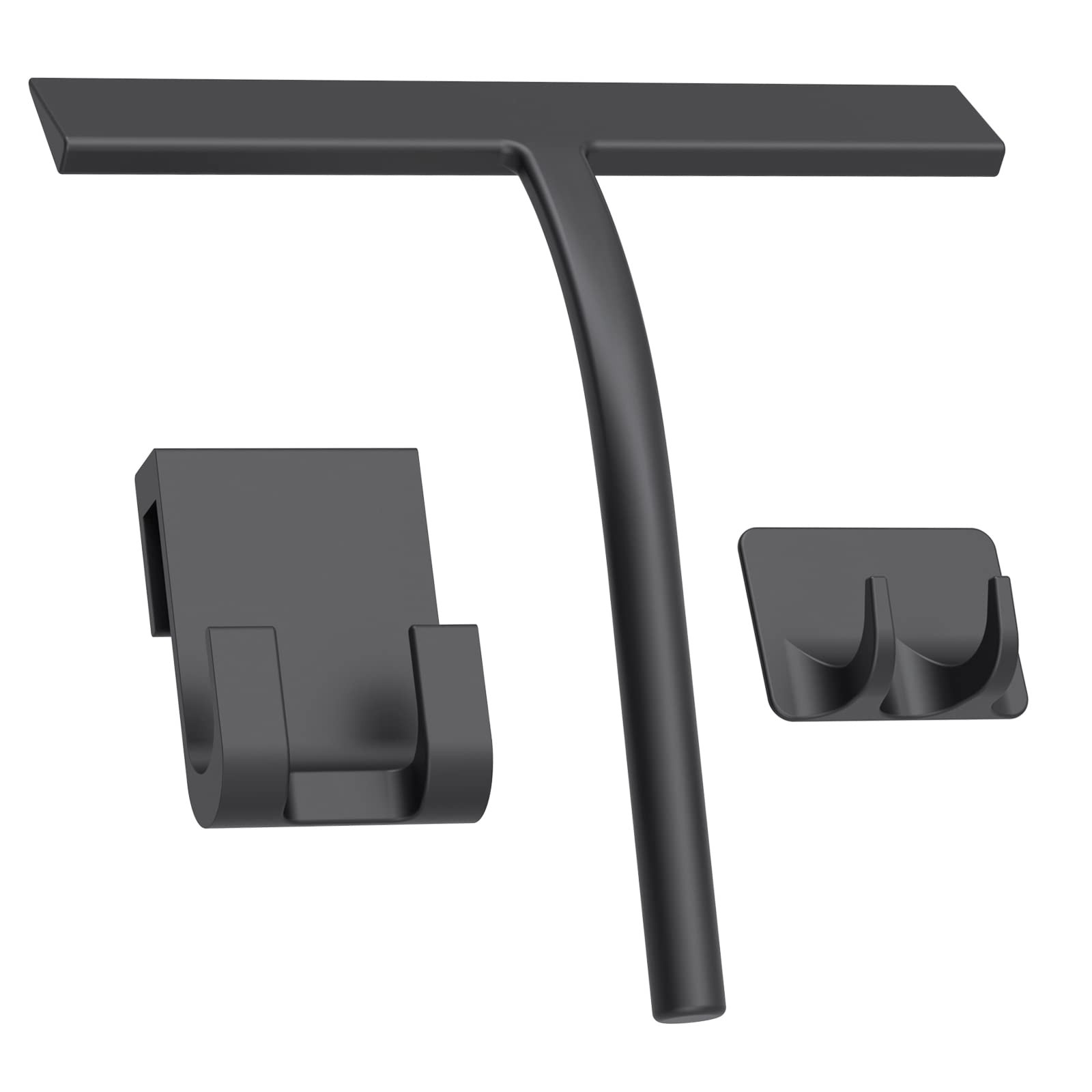 Squeegee Matte Black 9 Inch Streak Free Cleaning Shower Squeegee For Glass Doors