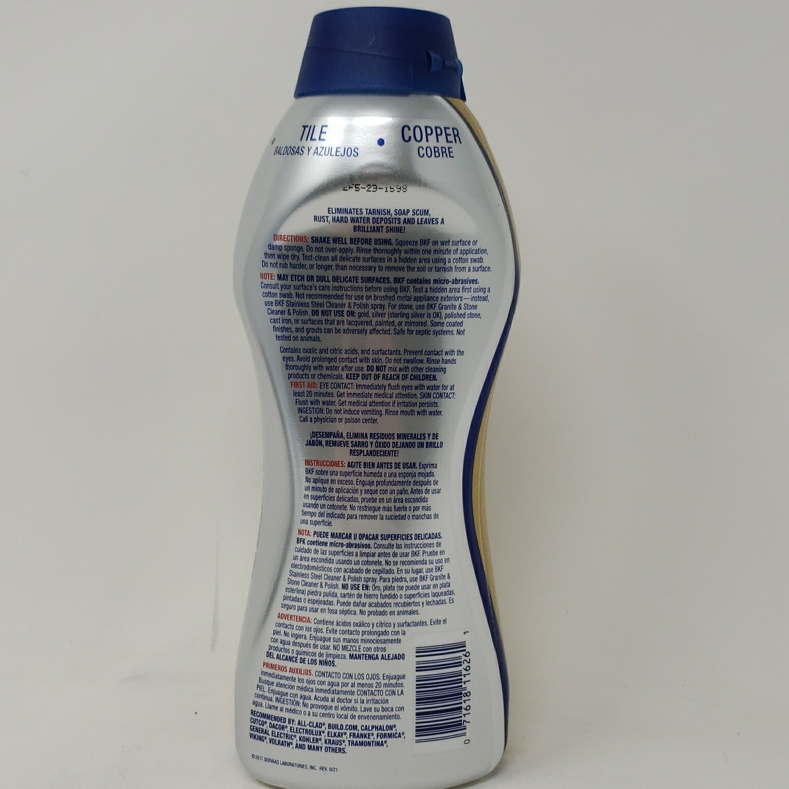 Bar Keepers Friend Soft Cleanser 26oz Bright Box Scrubber Cube& Microfiber Cloth