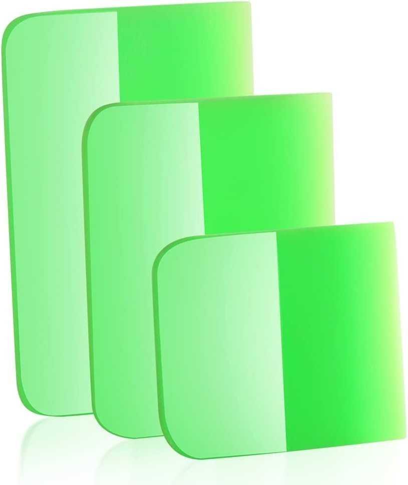 Ergonomic & Compact Rubber Squeegee Trio for Flawless Tint and Clean Finishes