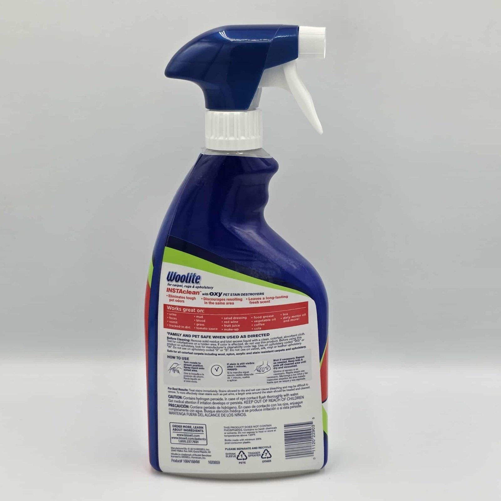Woolite Instaclean w/Oxy Pet Stain Destroyers 22oz Spray Eliminates Odors – 2Pk