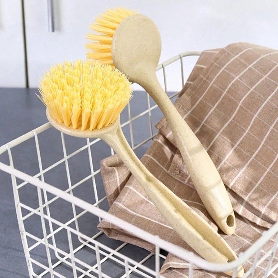 Cleaning Brush Kitchen Pan Washing Brush Oil-Resistant And Dish Sink Cleaning