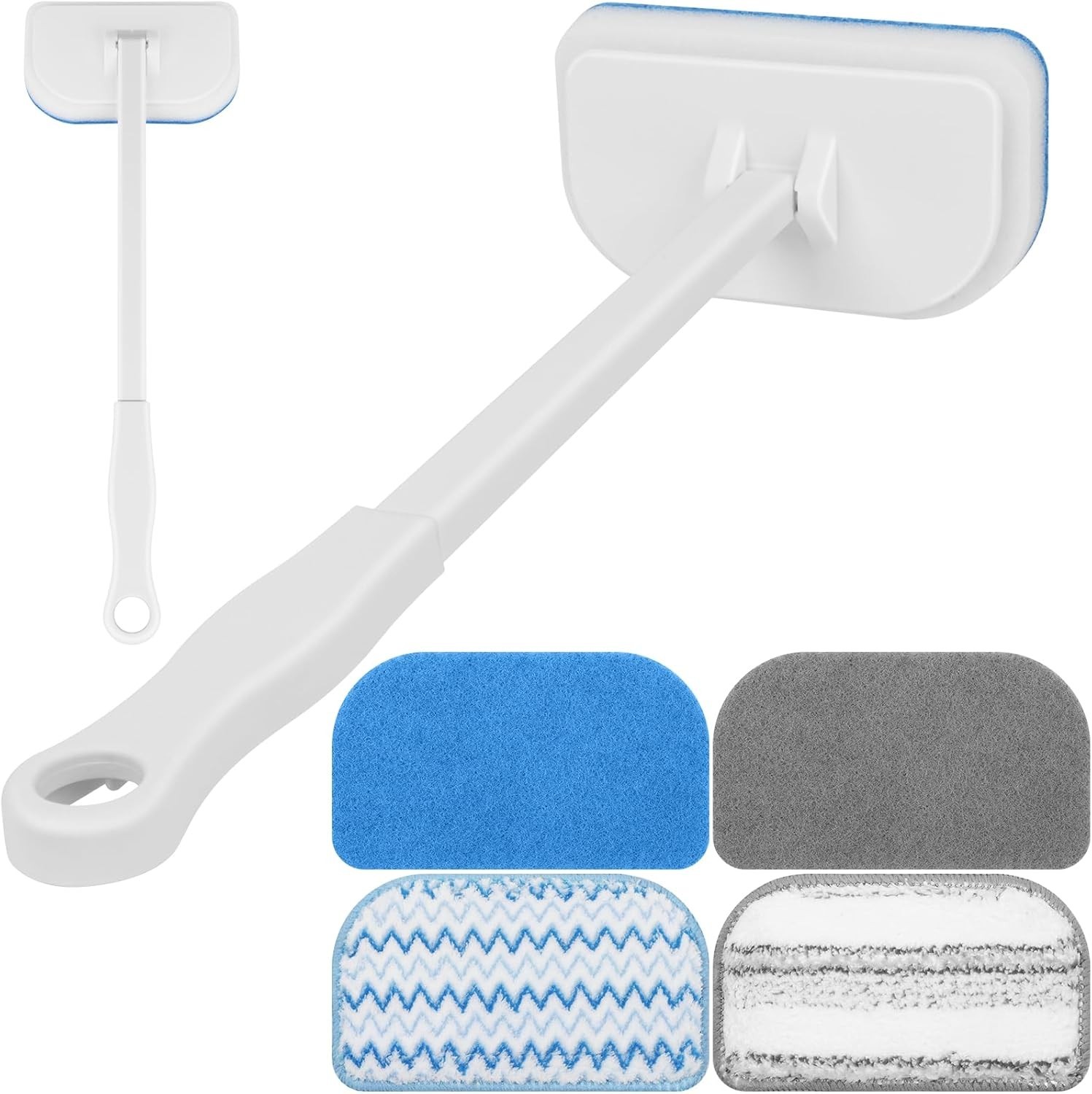 Multi-Functional Shower Brush Kit for Efficient Bathroom, Kitchen & Car Cleaning