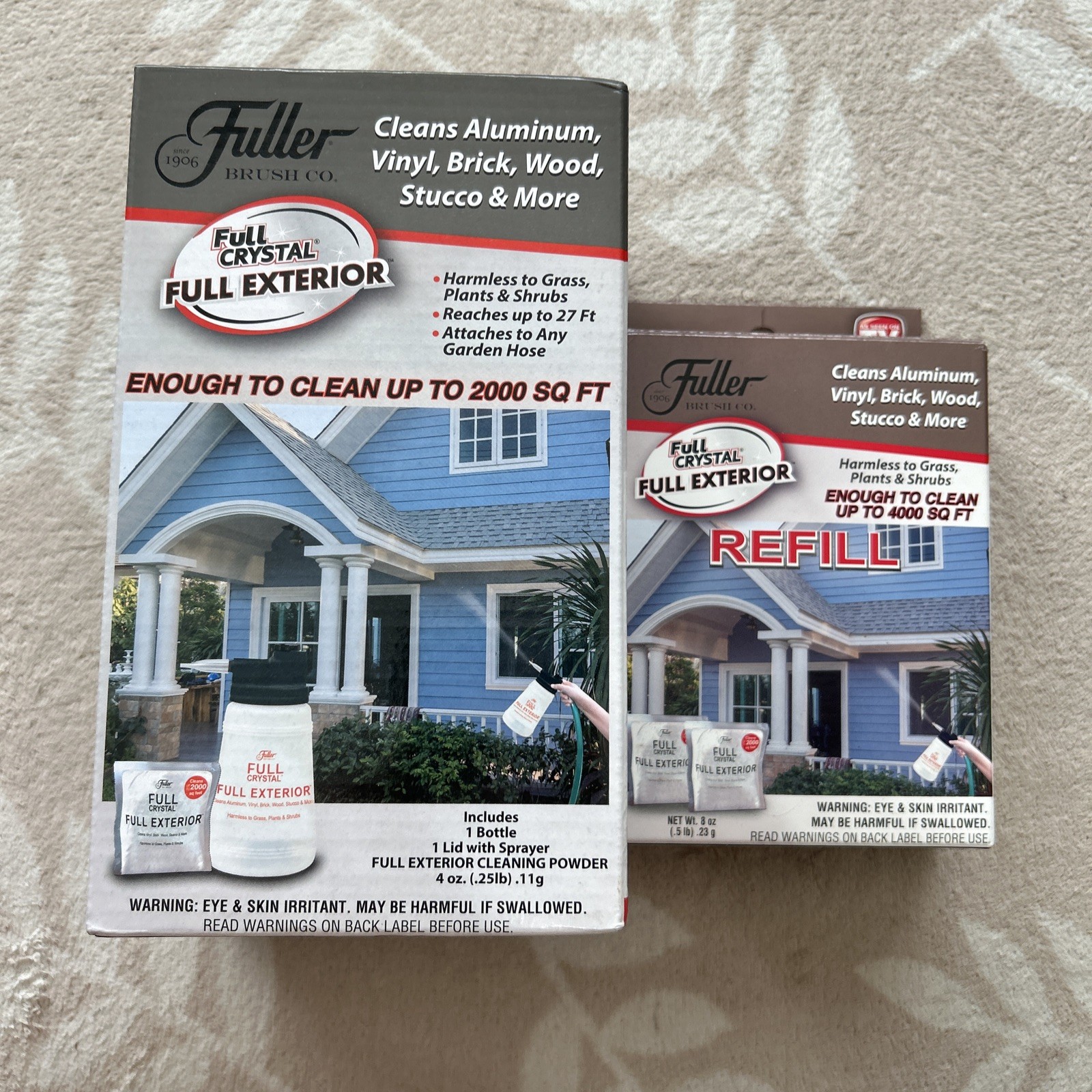 Fuller Brush Full Crystal Full Exterior Sprayer, With 2 Exterior Refills