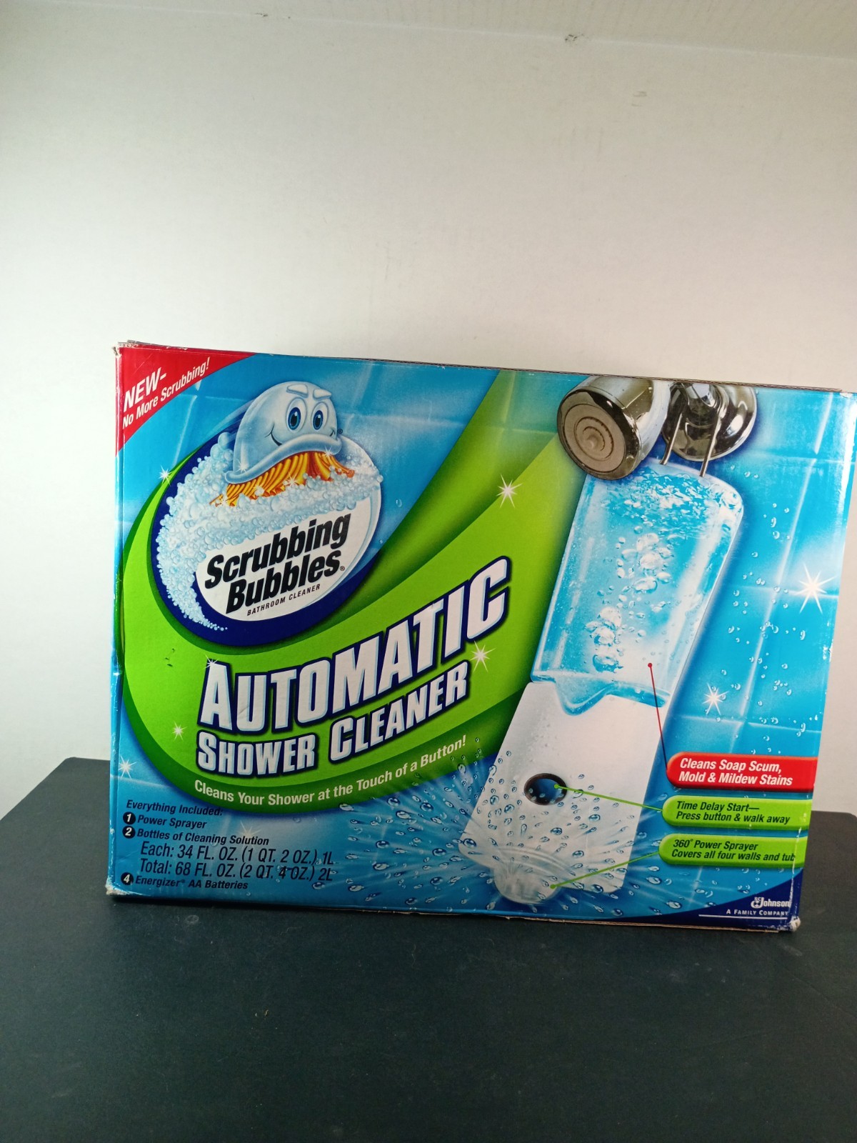 NEW Scrubbing Bubbles Automatic Shower Cleaner Kit w/ 2 Refills Sealed Box