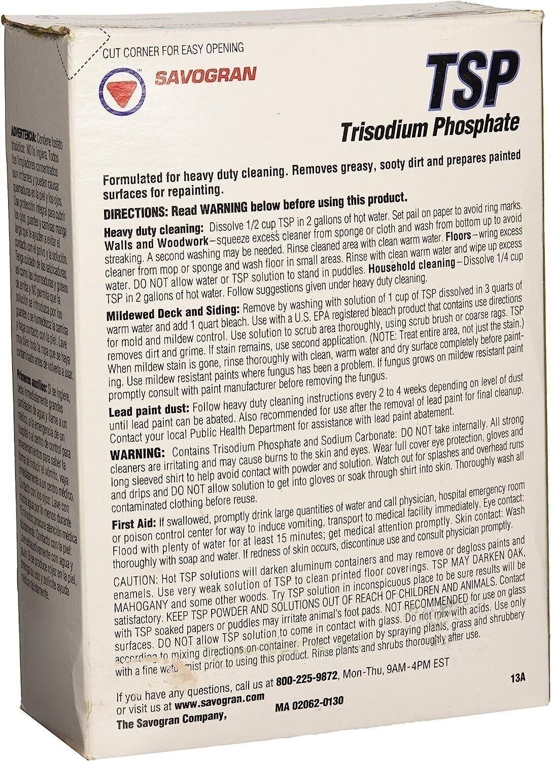 Savogran 10622 Trisodium Phosphate (TSP) 4.5lbs