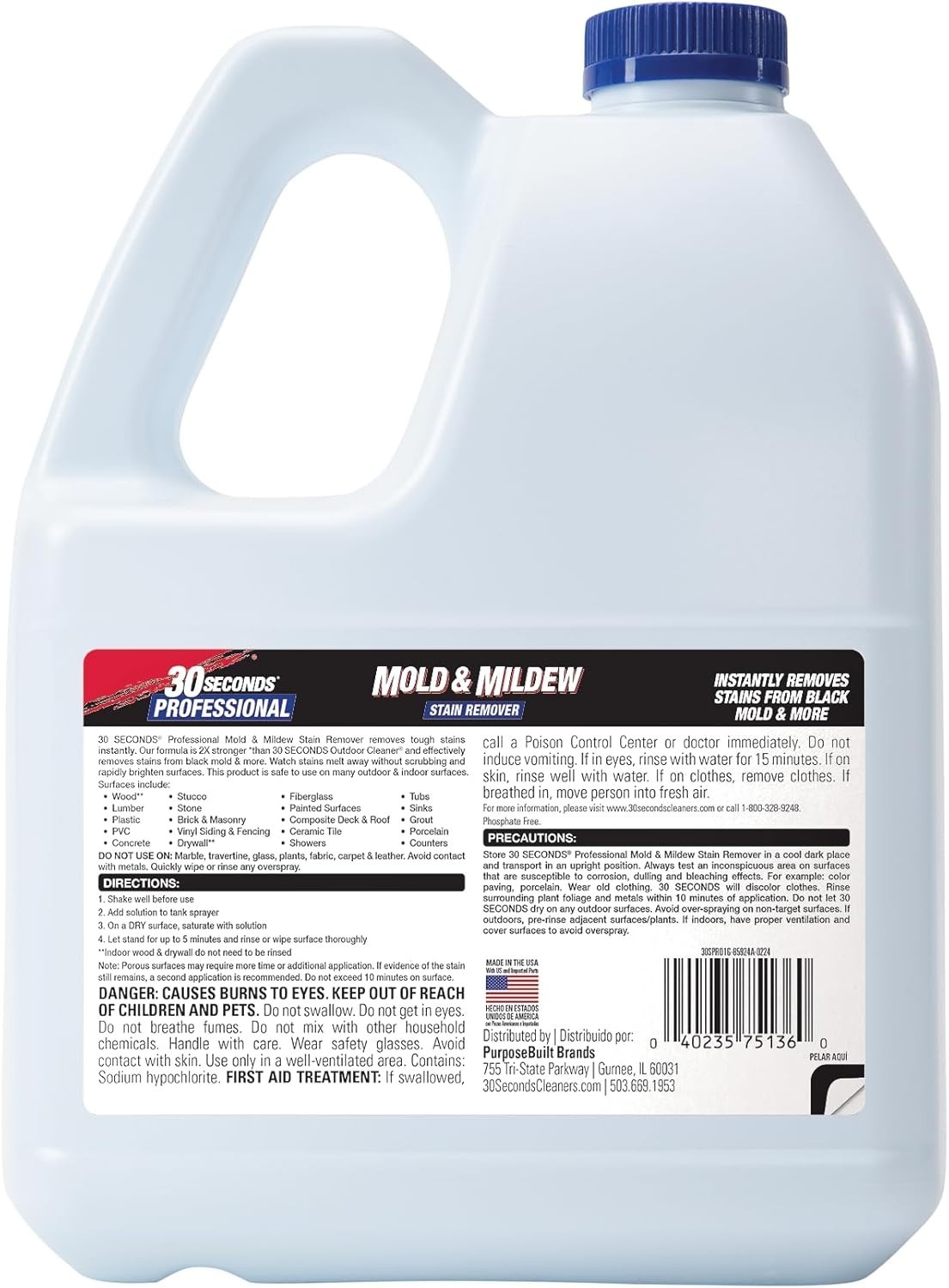 2-Pack Pro Quality Mold Stain Remover | 128 fl. oz. | Fast Results, Residue-Free