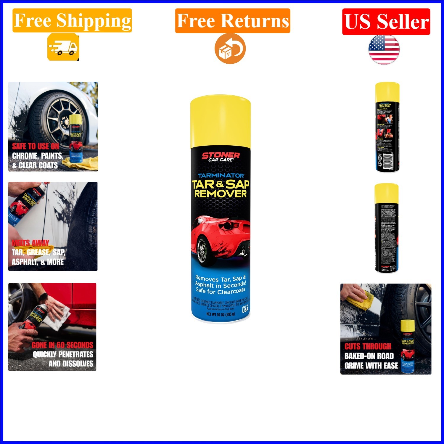 Tarminator 10 oz Auto Tar, Sap & Asphalt Remover, Safe on Paint & Chrome