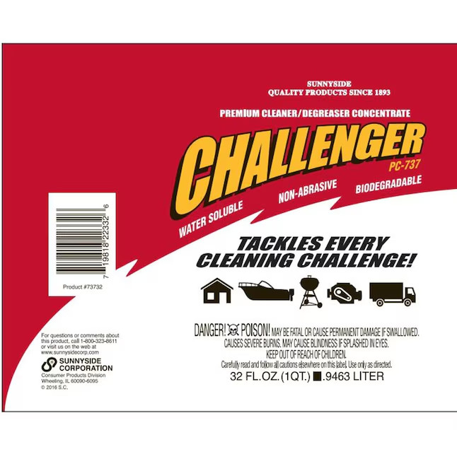 Challenger Premium Cleaner and Degreaser Concentrate 32 -fl oz Degreaser