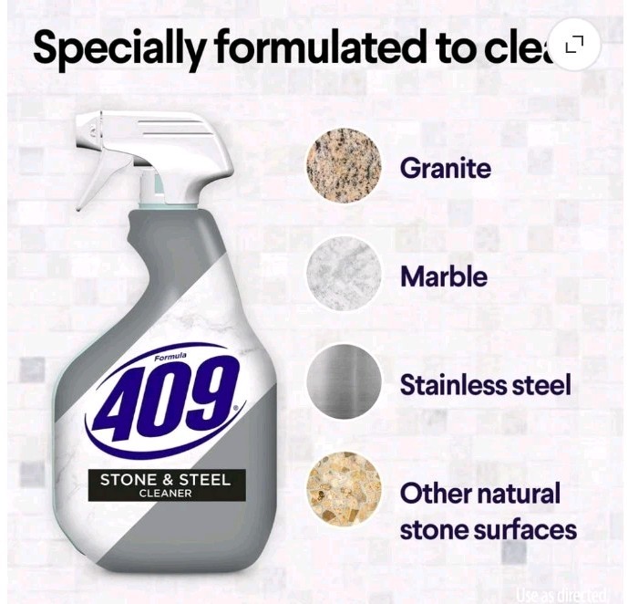 Formula 409 Stone and Steel Cleaner, Spray Bottle, 32 OuncesFormula 409 Stone…