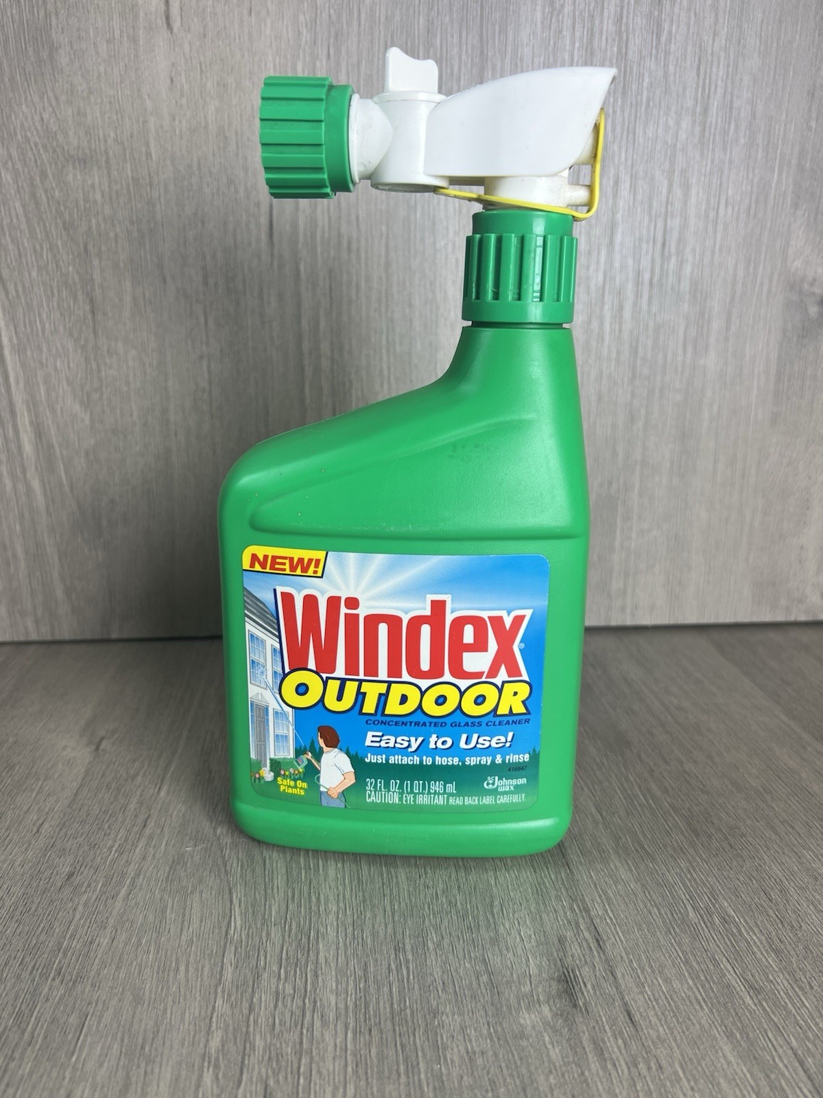 Vintage Windex Outdoor Concentrated Glass Cleaner 32oz NEW OLD STOCK 1997