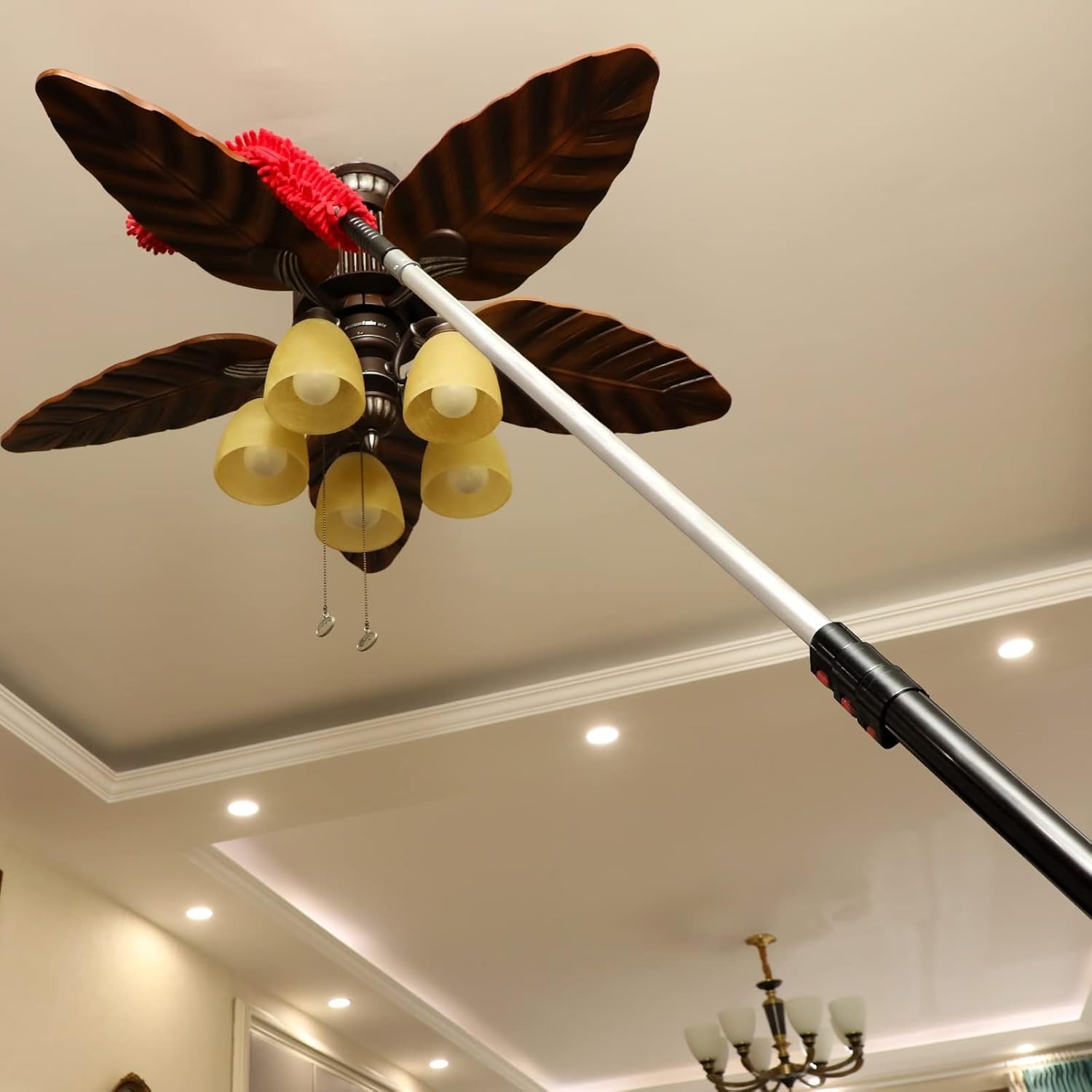 20ft Telescopic Cleaning Duster – Lightweight & Versatile for Indoor/Outdoor Use