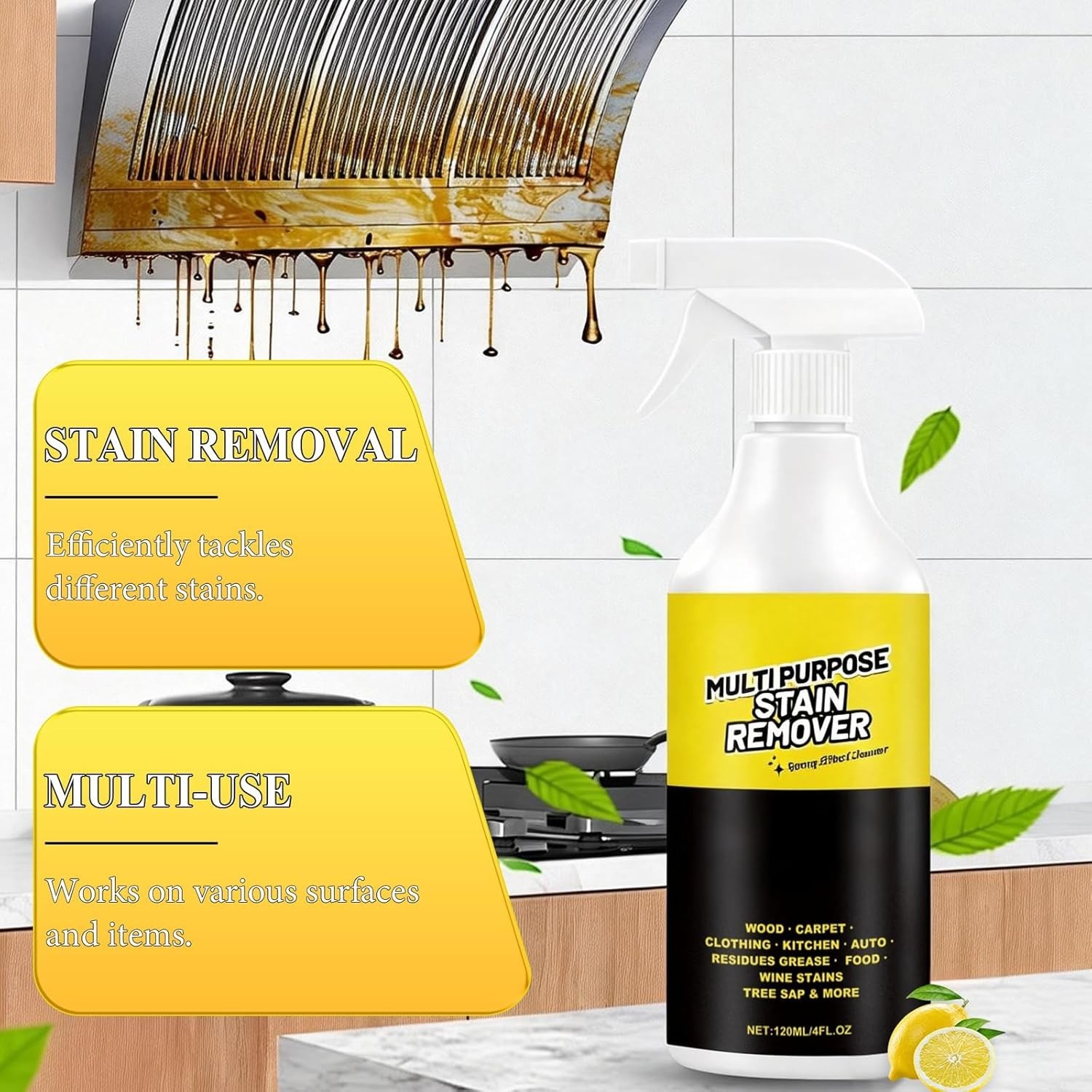 2PCS Alien Multi-Purpose Stain Remover, All Purpose & Stain Remover for Kitchen