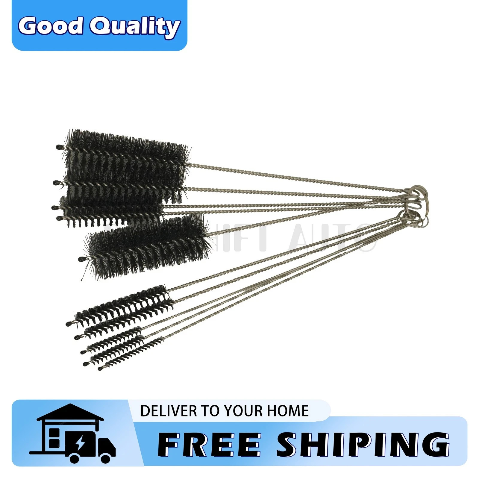 Nylon Straw Bottle Cleaner Brush Set 10PCS Tube Pipe Cleaning Tools US