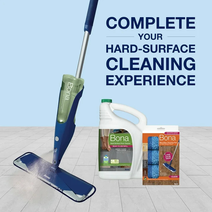 Bona Multi-Surface Floor Cleaner Refill Unscented 128 fl oz Stone Tile Vinyl