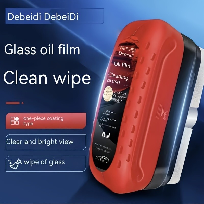 1PCS Windshield Cleaner Brush Oil Film Remover Anti-Fog Portable Cleaning Tool
