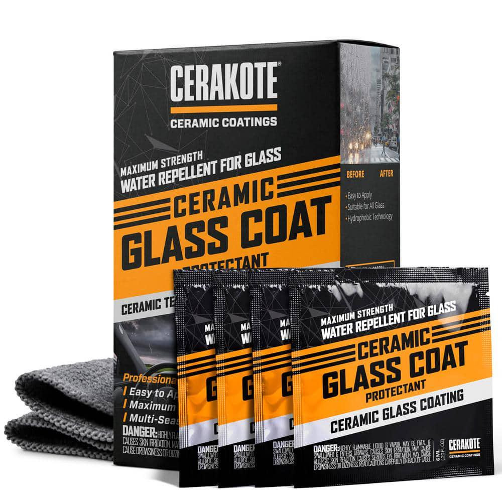 Cerakote Ceramic Glass Coat Protectant Hydrophobic Water Repellent Auto Kit