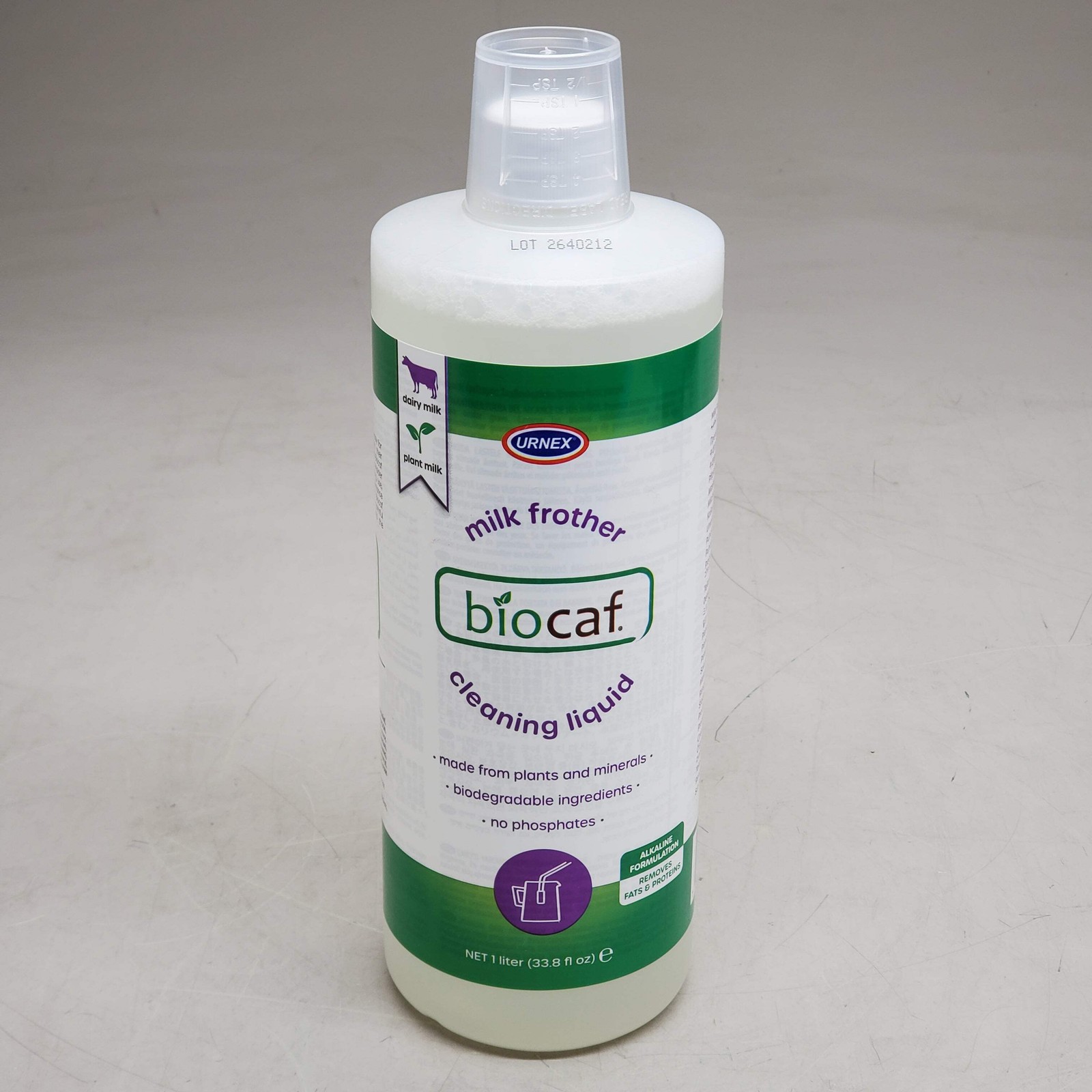 URNEX Milk Frother Biocaf Cleaning Liquid U60068 1 liter 19-MEC-BI12-1