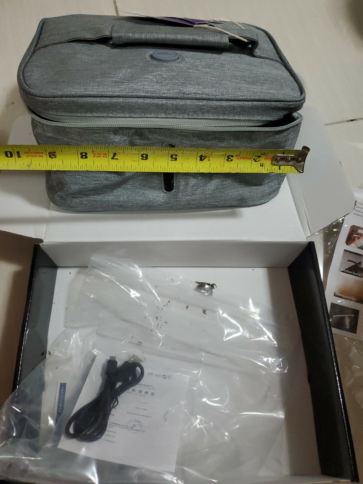 Crealight UVC LED Multi-function Sterilizing Bag Light Disinfection BRAND NEW