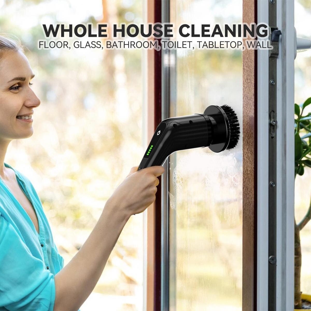 Cordless Electric Spin Scrubber Power Cleaning Brush Bathroom & Shower Cleaner
