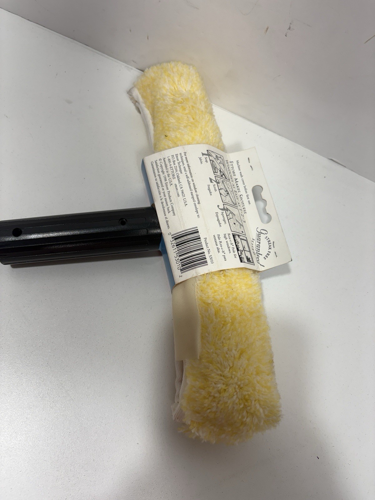 Ettore Scrubber Sz 10 Mighty Window Washer 10-Inch Yellow Vintage New!