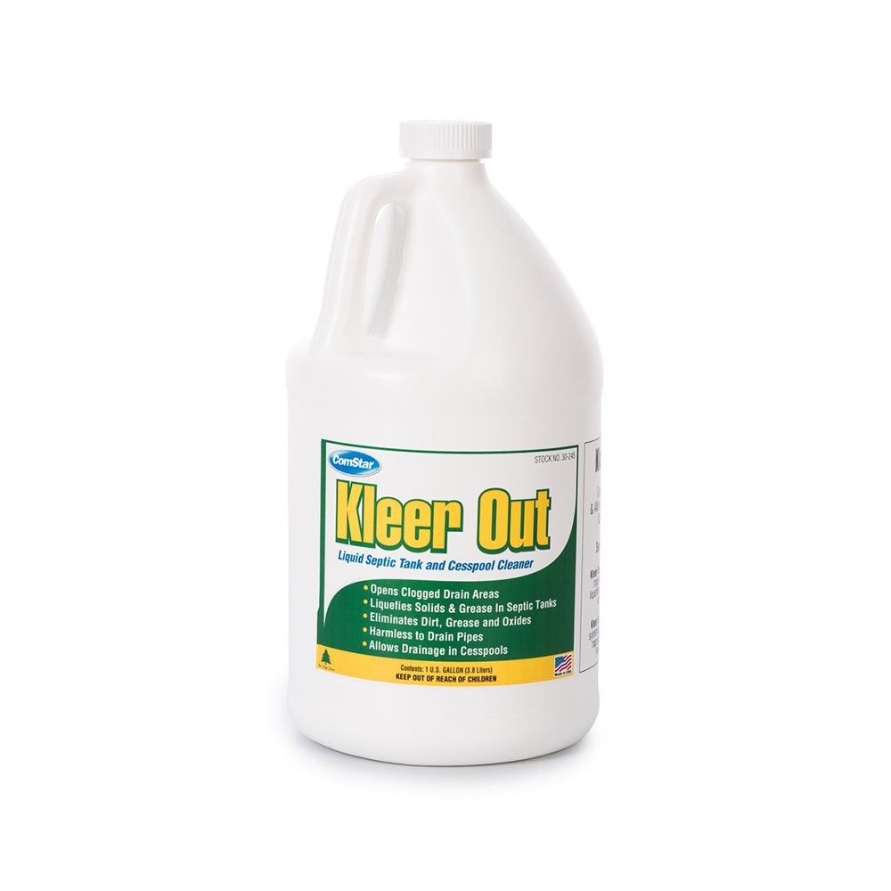 Comstar Kleer Out 1 Gal Industrial Septic & Drain Cleaner, Safe Pipes