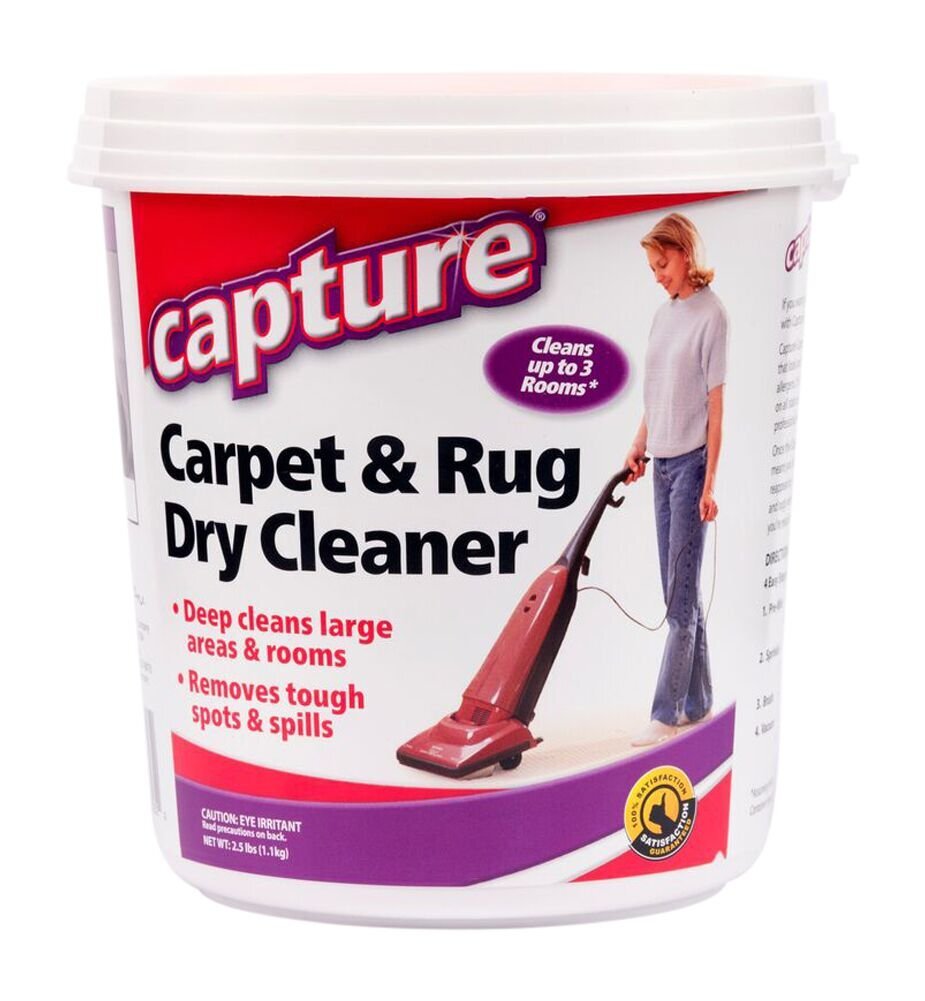 Capture Carpet Cleaner Powder 2.5lb Stain Remover Deodorizer for All Carpets