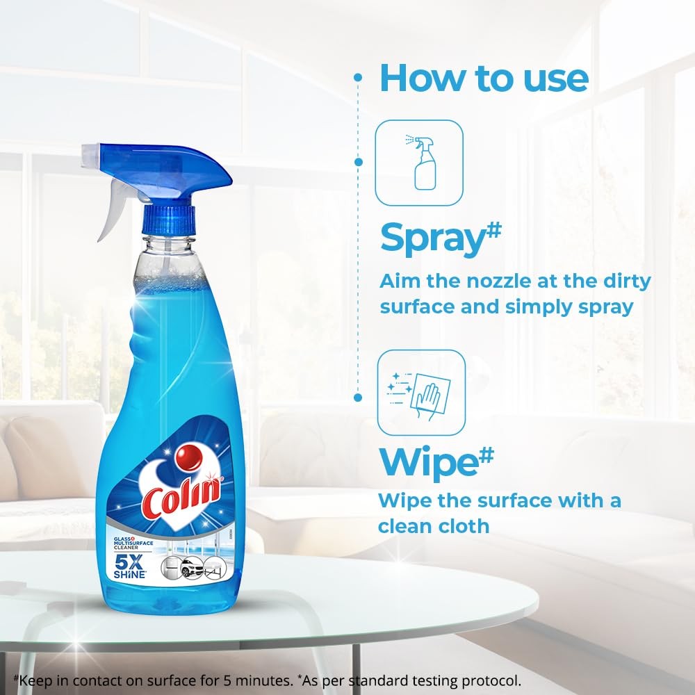 Colin 1L Glass & Surface Cleaner – India’s #1 All-Purpose Cleaner
