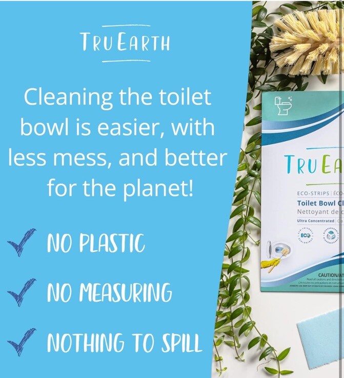 2 Packs TRU EARTH Eco-Strips Toilet Bowl Cleaner 12 Each, 24 Total Strips