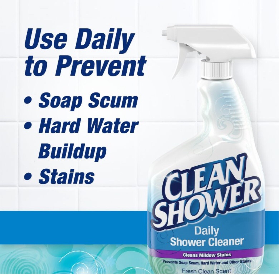 3 PACK Scrub Free Clean Shower Daily Shower Cleaner Spray – 32oz