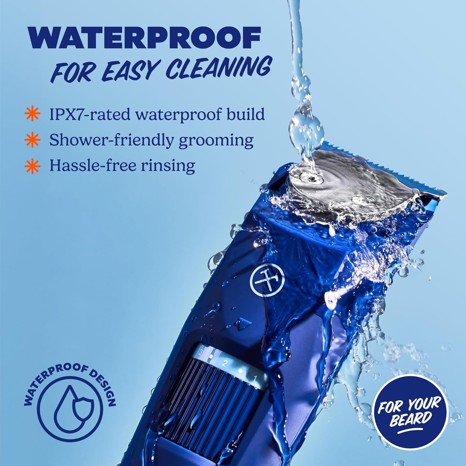 Dollar Shave Club | for Your Beard Trimmer | Shower Safe, Easy Length Adjustme