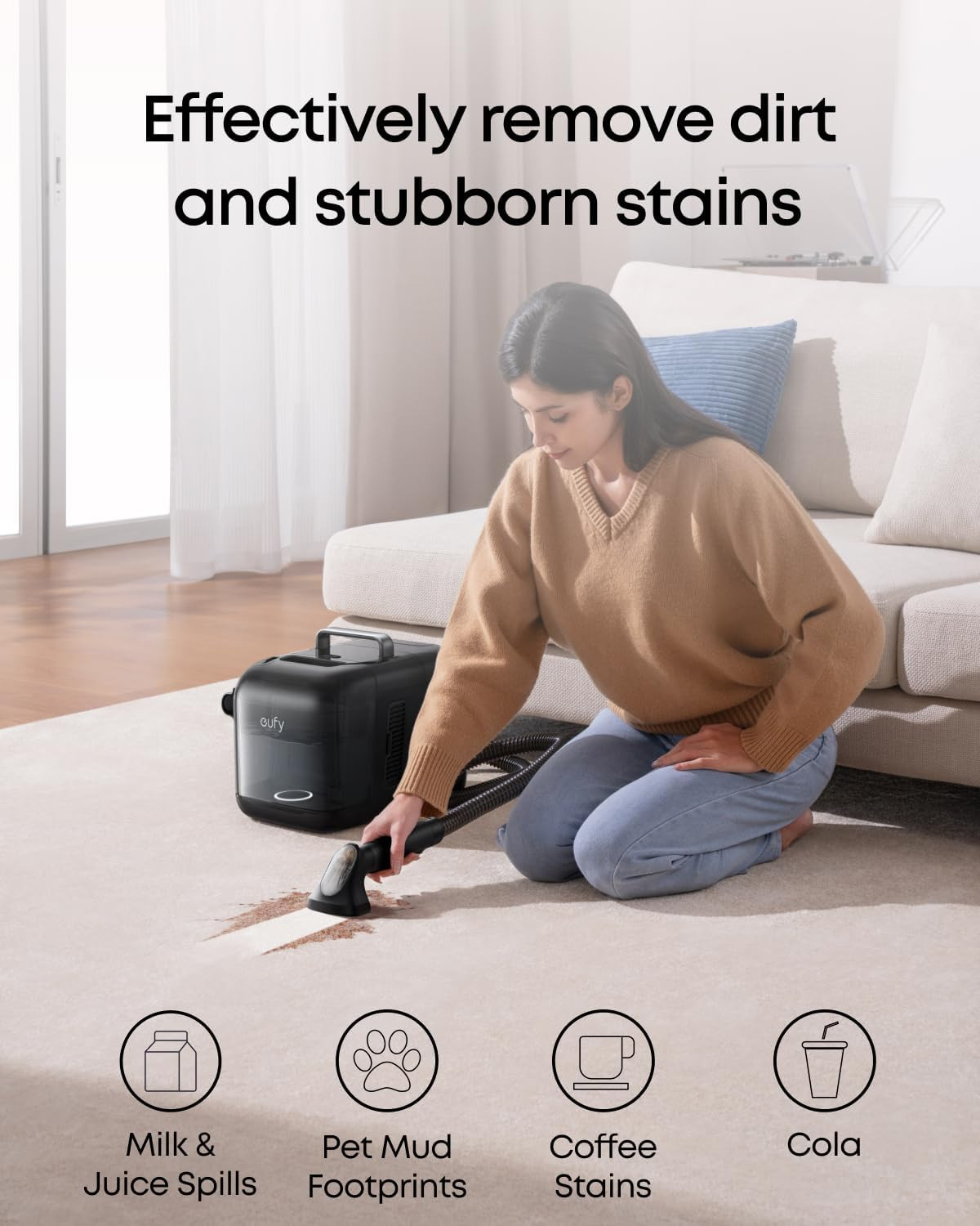 eufy Fabric Cleaner, Ready to Use, 473 ml, Fabric Cleaner, Safe, Compatible with