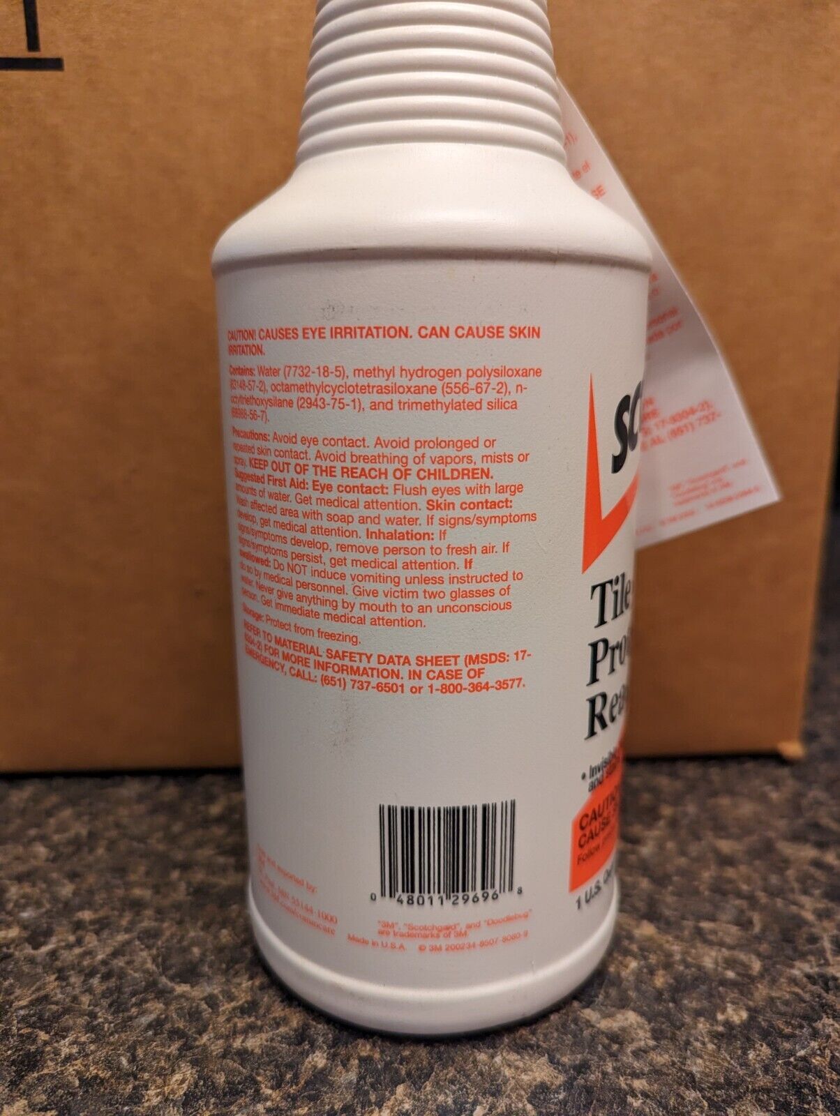 3M Scotchgard Tile & Grout Protector – 1 Qt. 246ml