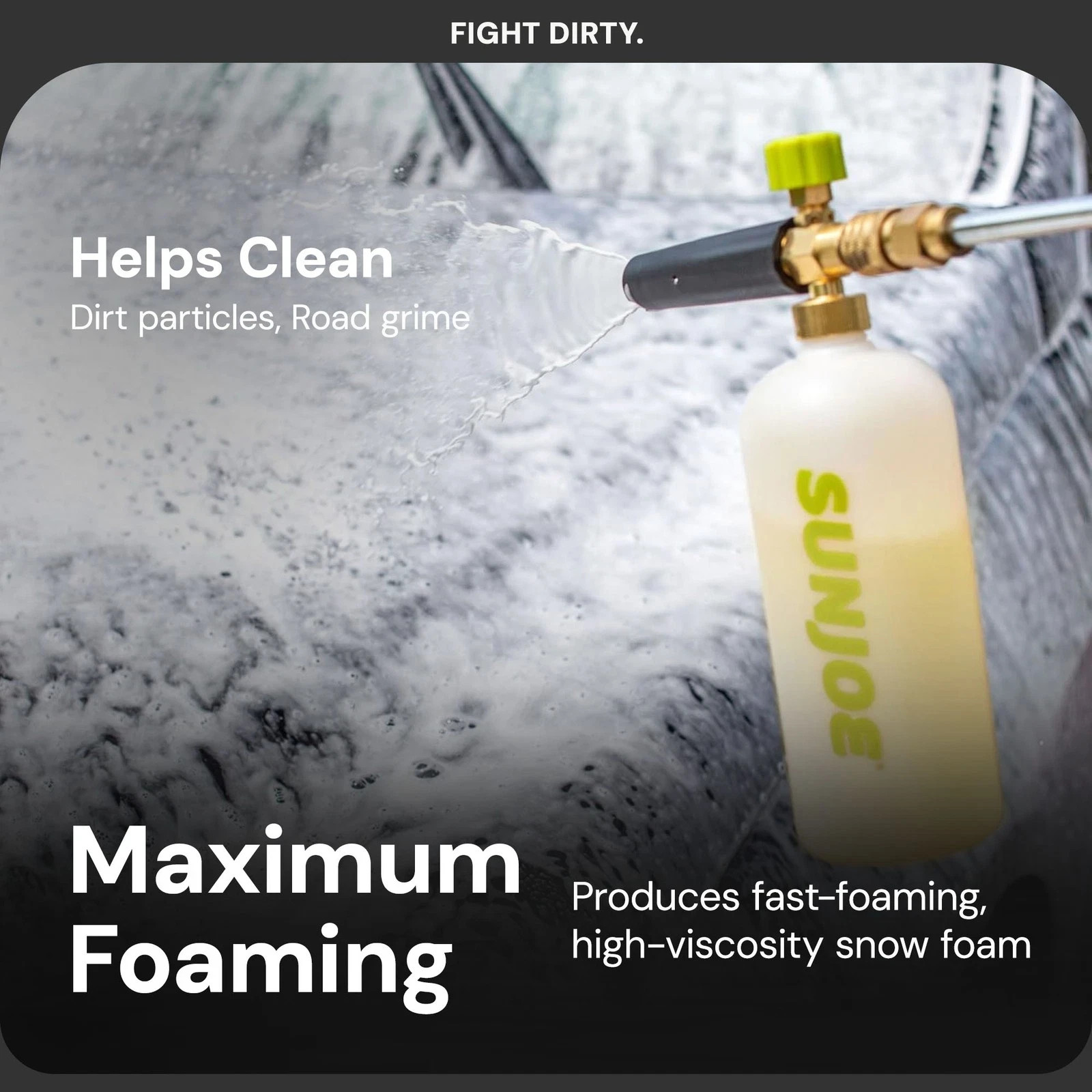 Sun Joe Premium Snow Foam Pineapple Scent Car Wash Soap & Cleaner 1 Gal FCS1G