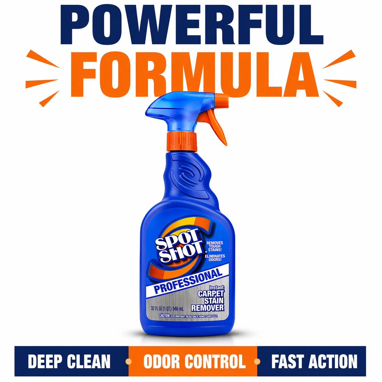 Spot Shot Professional Instant Carpet Stain Remover with Trigger Spray, 32 OZ