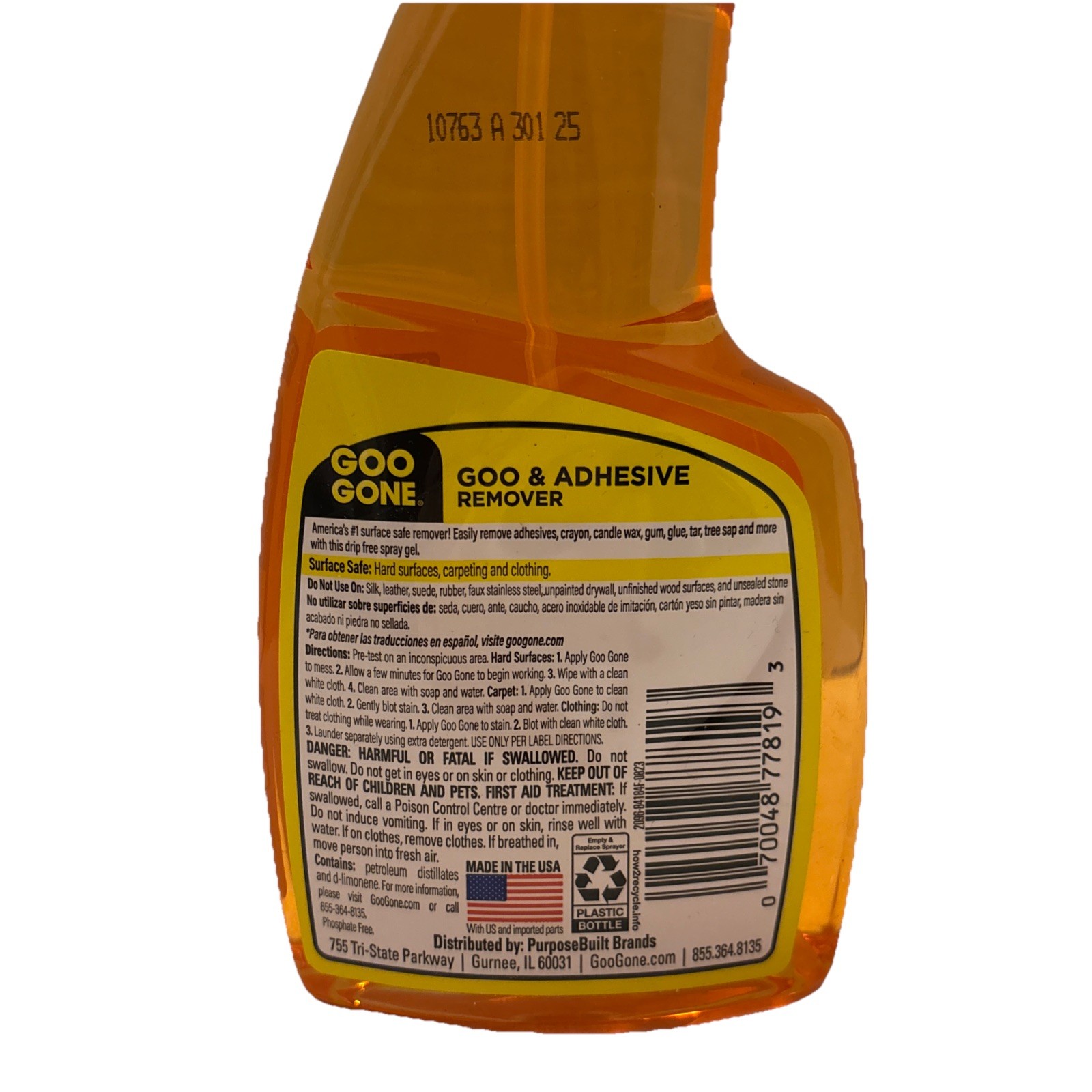 NEW Goo Gone 12 Fl Oz, Goo/Adhesive Remover Spray Gel—SHIPS IN 24 HRS!