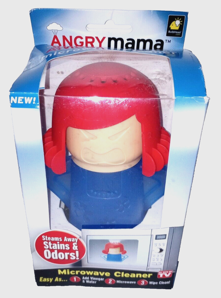 Angry Mama Microwave Cleaner Easily Steam Cleans Microwave with Vinegar & Water