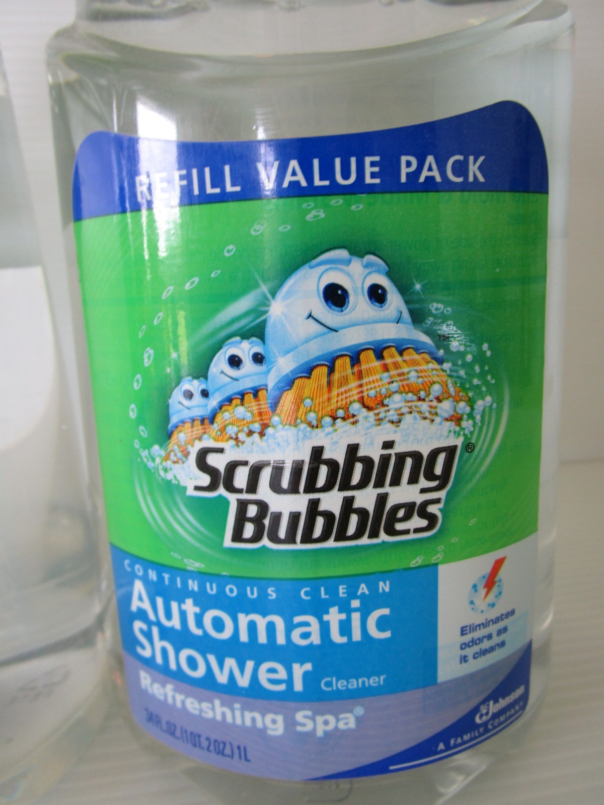 2 Scrubbing Bubbles Automatic Shower Cleaner Refills 34 Oz Refreshing Spa NOS