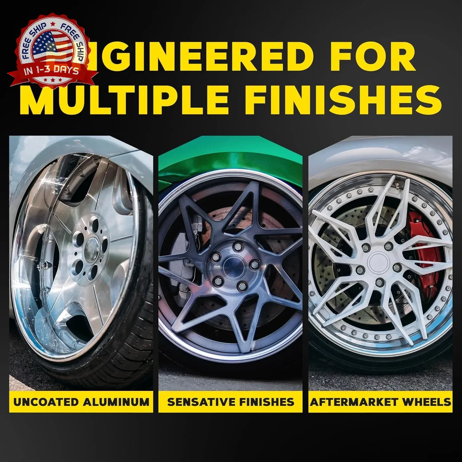 Meguiar’s Hot Rims Aluminum Wheel Cleaner, Deep Foaming Rim Cleaner Spray Formul