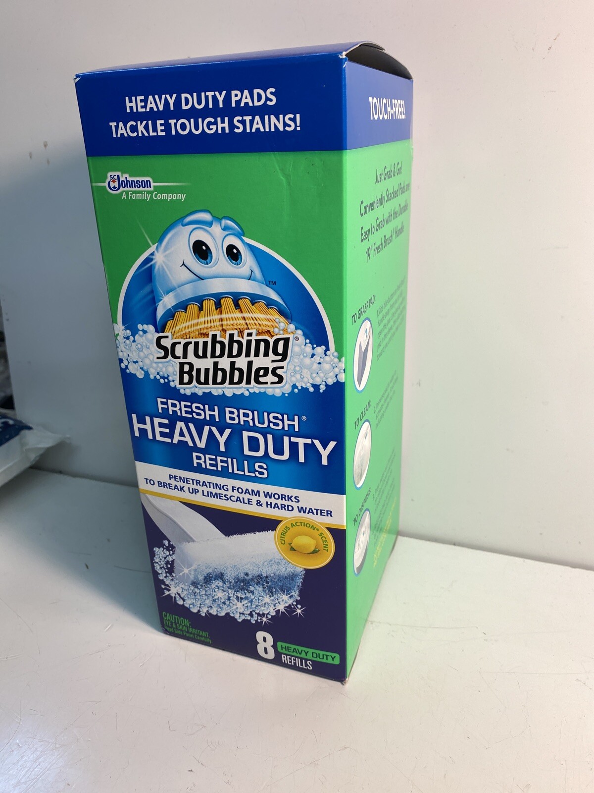 NEW Scrubbing Bubbles Fresh Brush HD Refills 8 count Boxe FREE SHIP – HG06