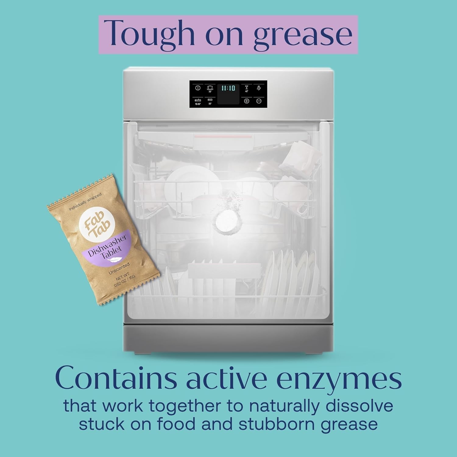 Dishwasher Tablets, Unscented, A Plastic Free Dishwasher Pod Alternative, Pow…
