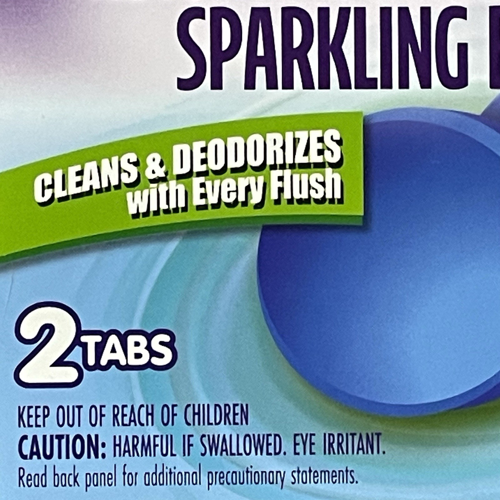KABOOM Automatic Toilet Bowl Cleaner & Deodorizes Blue 2Tabs/Box New Lot Of 3
