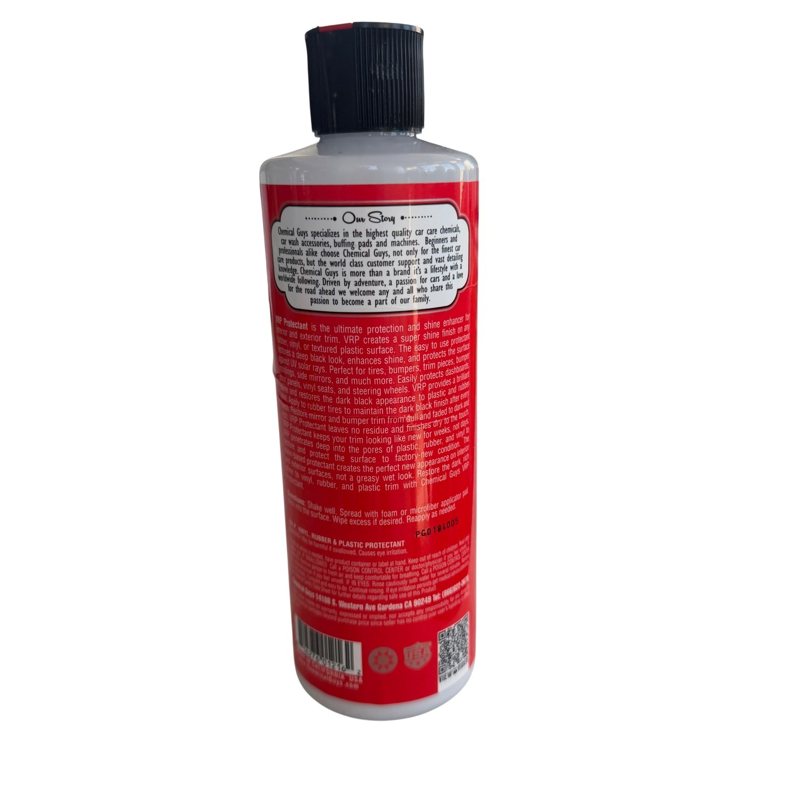 Chemical Guys VRP Vinyl Rubber Plastic Protectant 16oz TVD_107_16 Super Shine UV