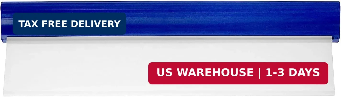 QWORK Car Squeegee, 2 Pack 12 inch Flexible Car Water Scraper Tool Silicone Wind