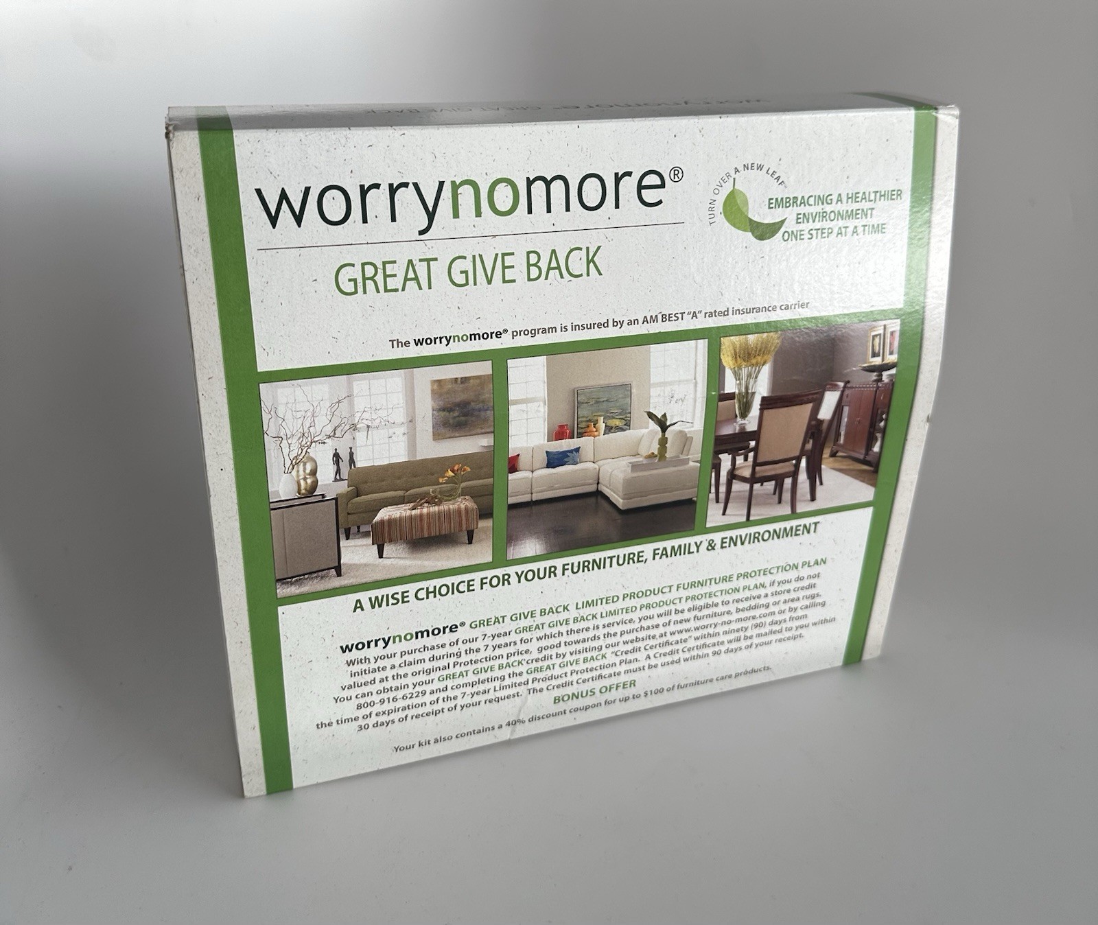 New WorryNoMore Great Give Back Furniture Care Kit