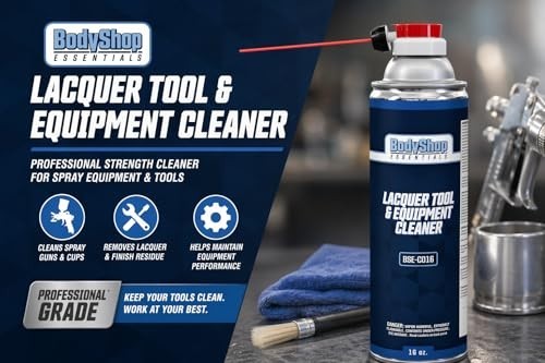 BodyShop Essentials Lacquer Tool & Equipment Cleaner 16oz Aerosol Paint Remover