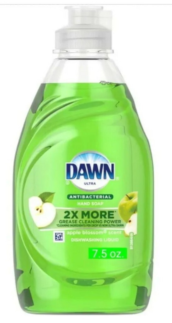4 PACKS Dawn Ultra (7.5 Fl. Oz.) Bottle APPLE BLOSSOM Scent Dishwashing Liquid.