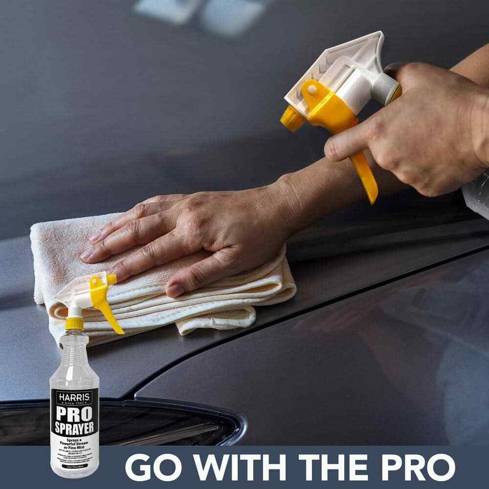 Harris Chemical Resistant Pro Spray Bottle With Adjustable Tip, 32 oz, 4 Pack