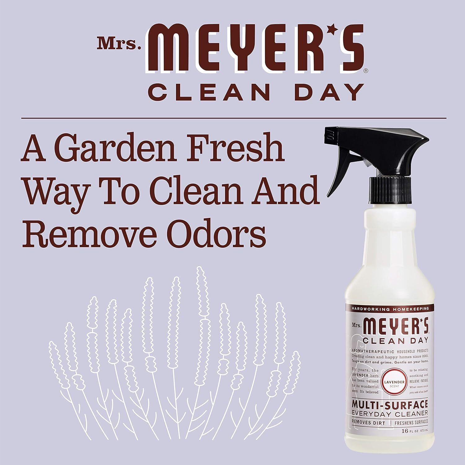 Mrs Meyers Clean Day Multi Surface Cleaner Lavender 32 fl oz Pack of 1