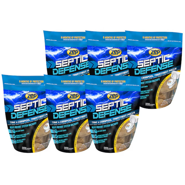 SALE- Zep Septic Defense 6 -Pack 6 -oz Septic Cleaner