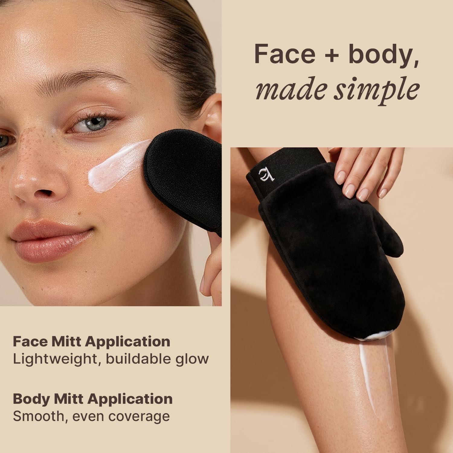 Self Tanner Face & Body – With Organic Aloe Vera & Shea Butter, Sunless Tannin